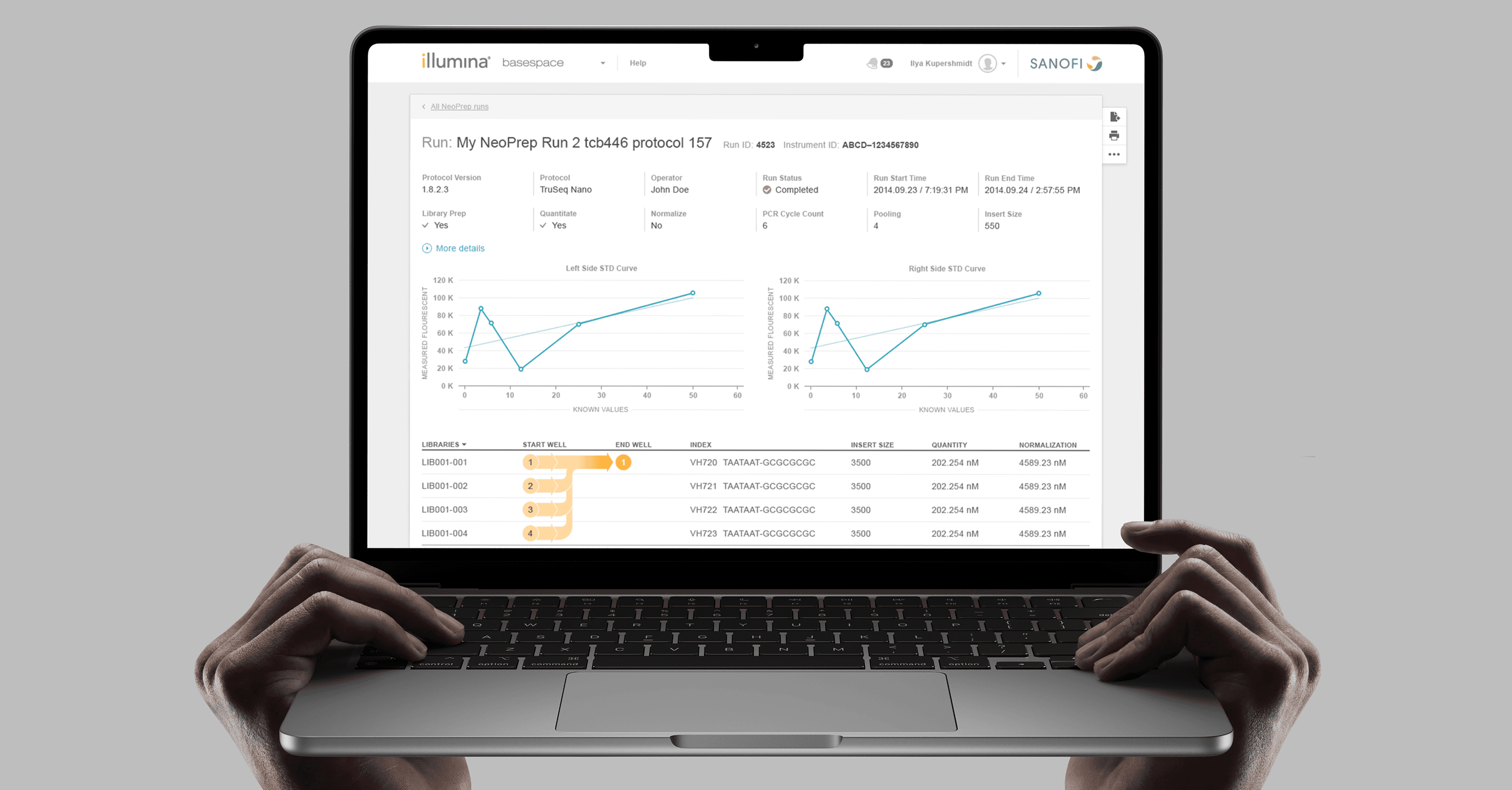 Illumina — Run monitoring and lab workflows for the BaseSpace sequencing platform.