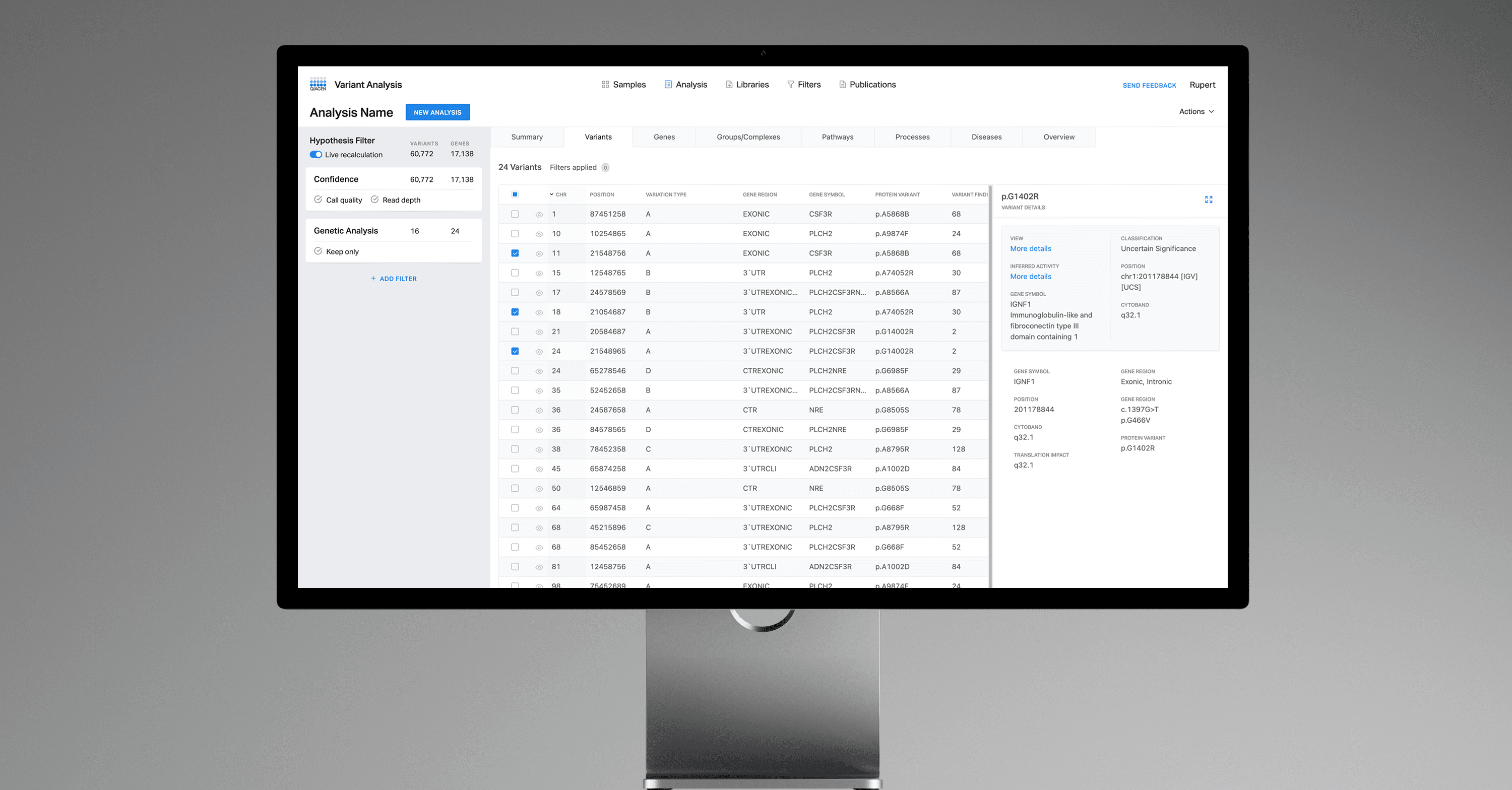 Qiagen — Variant analysis and filtering workflows for clinical genomics research.